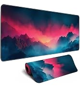 Japanese Mouse Pad,XL Large Mouse Mat,Long Extended Desk Mat, Non-Slip Rubber Stitched Edges (MP-4)