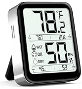 Antonki Room Thermometer Indoor Hygrometer Digital Temperature and Humidity Sensor Meter Humidity...