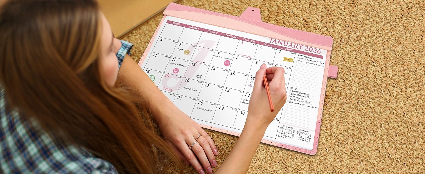 leather calendar