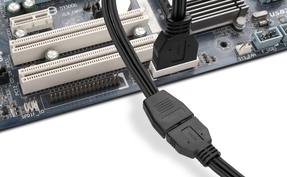 Motherboard USB 3.0 19/20 Pin Header Extension Cable