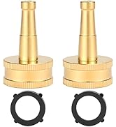 2 Pack Sweeper Nozzle for Garden Hose, 2" Hose jet nozzle with 3/4-Inch Hose Thread Inlet