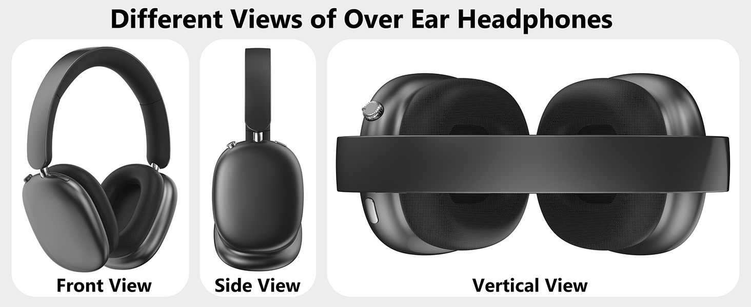 Different Views of Over Ear Headphones