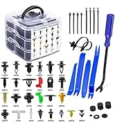 860Pcs Car Retainer Bumper Clips and Fastener Remover Kit 25 Sizes Auto Push Pin Rivets Door Trim...
