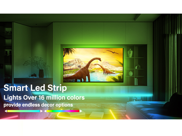 16 million colours of TV backlight provide magical rgb effects