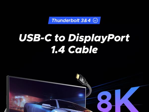 USB C to DisplayPort 1.4