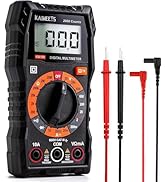 KAIWEETS Digital Multimeter with Case, DC AC Voltmeter, Ohm Volt Amp Test Meter and Continuity Te...
