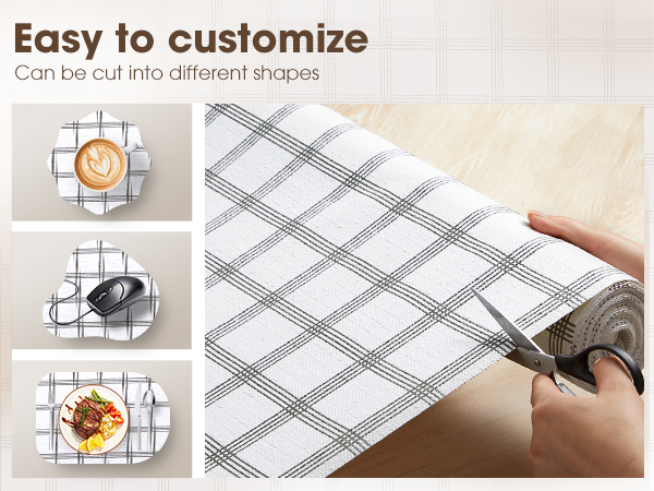 Drawer and Shelf Liner, Non-Slip Kitchen Cabinet Liners is easy to clean, water proof and oil proof