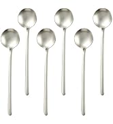 Coffee Spoons Set of 6 – 5.2 Inch 304 Stainless Steel Round Head Mini | Espresso Demitasse Tea De...