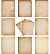 Tlenpo Vintage Stationery Paper, 128 Sheets Double-sided Printing Paper, Old Looking Writing Lett...