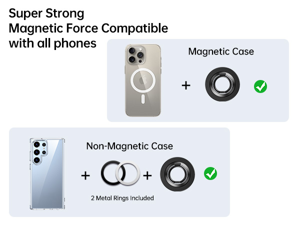 Magnetic Phone Ring Holder