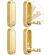 FantasyLife Gold Folding Wall Hooks, Foldable Coat Hooks, Heavy Duty Wall Mounted Metal Hook for ...