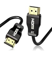 huaham 10K 8K Fiber Optic HDMI 2.1 Cable 66ft CL3 in Wall Rated, 48Gbps HDMI Cable 8K60Hz & 4K120...