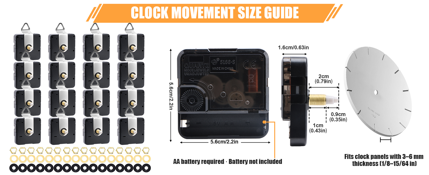 Quartz Clock Movement Repair Kit