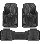 CAR PASS Heavy Duty Rubber Car Mats,Car Floor Mats All Weather, Waterproof Trim-to Fit Automotive...