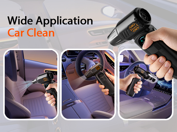 cordless handheld car vacuum for seats mats vents cleaning dust and debris in car interior