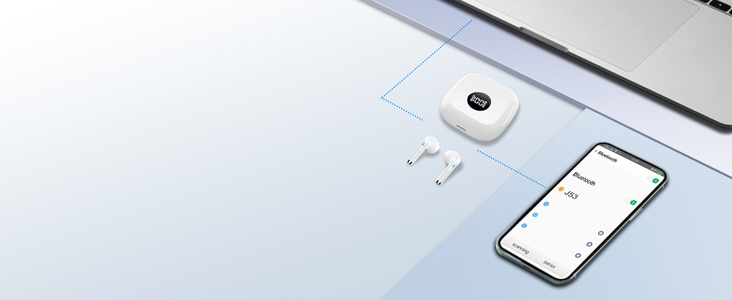 Bluetooth Earbuds in-Ear Noise Cancelling