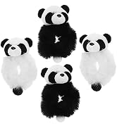 4 Pcs Hair Accessories Hair Jewelry Ties Bands Panda Tie Elastics Scrunchies Rope Scrunchies for ...
