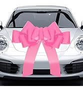 Xingshen-GTG Giant Car Bow - 30” Big Pink Pull Bow for Large Gift Wrapping, Wedding, Birthday, Ch...