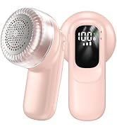 JFNRR Rechargeable Fabric Shaver & Lint Remover - 3D Floating Blades, 13,200 RPM Motor, 3 Modes w...