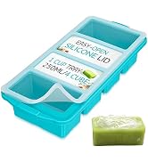 XOMOO Silicone Freezer Tray With Lid - Soup Freezer Container molds - Large Ice Cube Tray- makes ...