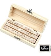 Opvixi 42 Pcs Letter Stamps, Rubber Stamps Alphabet Stamps, Wooden Stamps Number Alphabet Letter ...