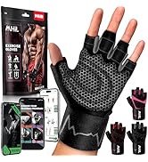 MhIL Workout Gloves for Mens & Womens - Weight Lifting Gloves, Gym Gloves for Men - Exercise Glov...