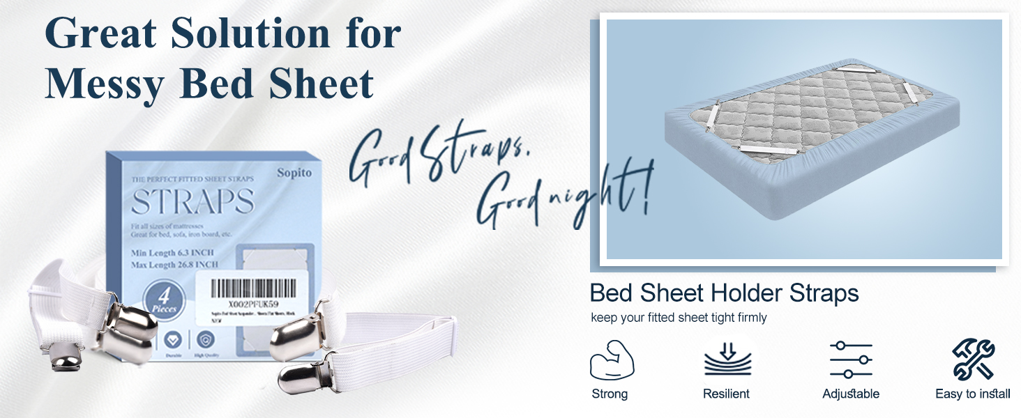 sheet straps