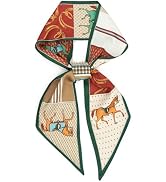 vimate Hair Scarf for Women Fashion Satin Silky Feeling Neck Scarf Bag Purse Scarf for Handbag Ha...