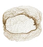 KLEEN CHEF Valentina Food Safe Invisible Hair Nets | 28" Invisible, Latex-Free - Light Brown, Pa...