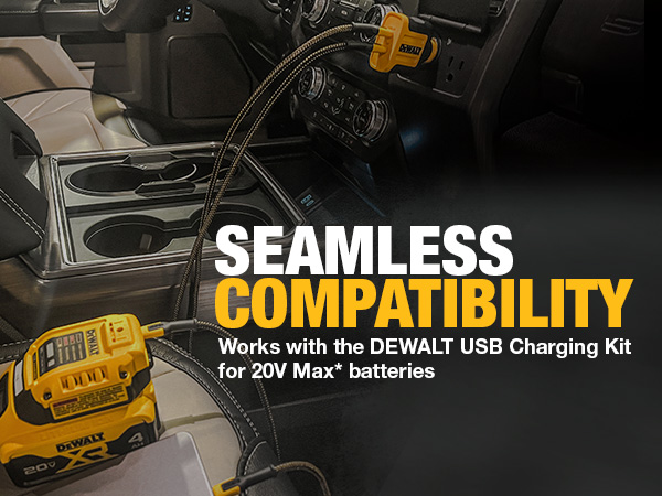car charger, Fast Charge, 2-port, dewalt