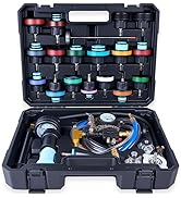 KOOPOOL 30PCS Radiator Pressure Tester Kit, Coolant Pressure Tester and Vacuum Refill Kit for Aut...