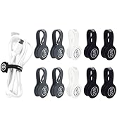 SUNFICON Cable Organizers Magnetic Cable Clips Earbuds Cords Winder Bookmark Clips Whiteboard Not...