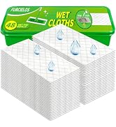 FURCIELOS 48 Count Wet Pad Refill Heavy Duty Compatible with Swiffer Sweeper Mop, Disposable Wet ...