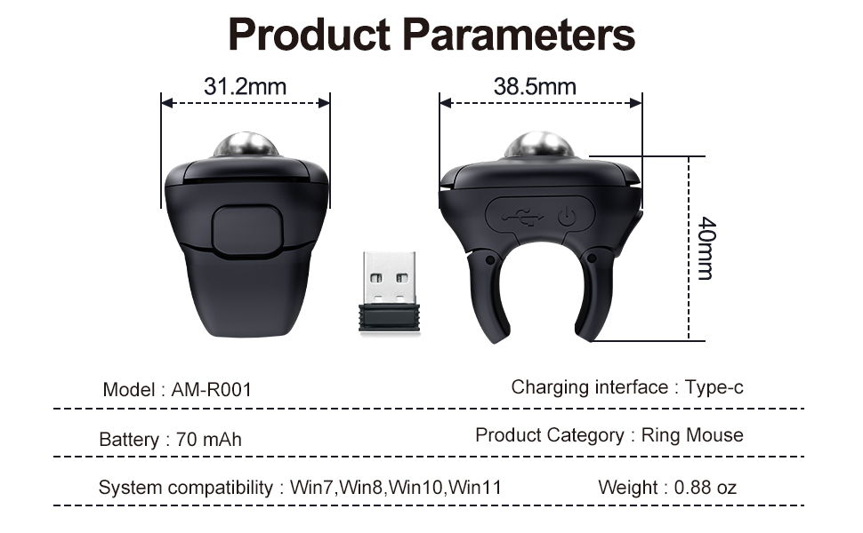 Air Finger Ring Mouse