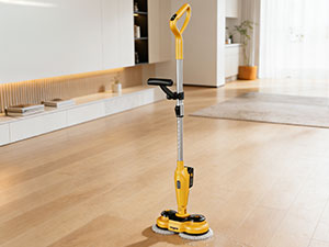 Upright electric mop