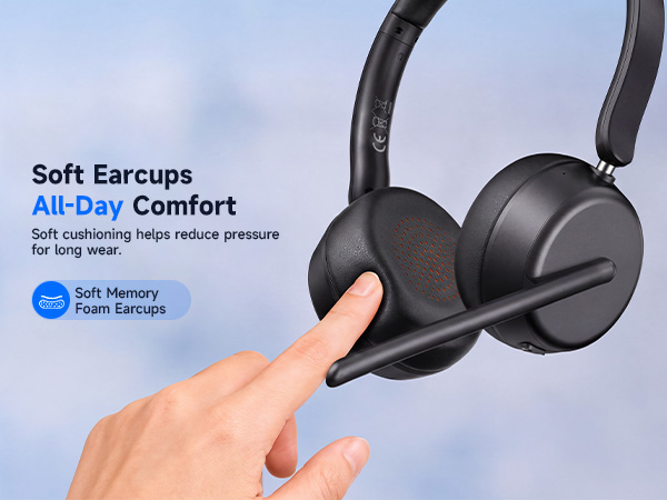 Wirless Headset with Mic for Work