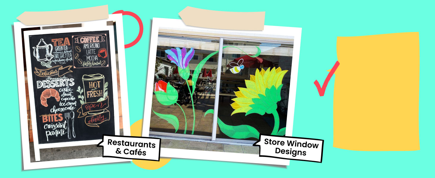 Chalkola chalk markers for restaurant menu boards and other business signages