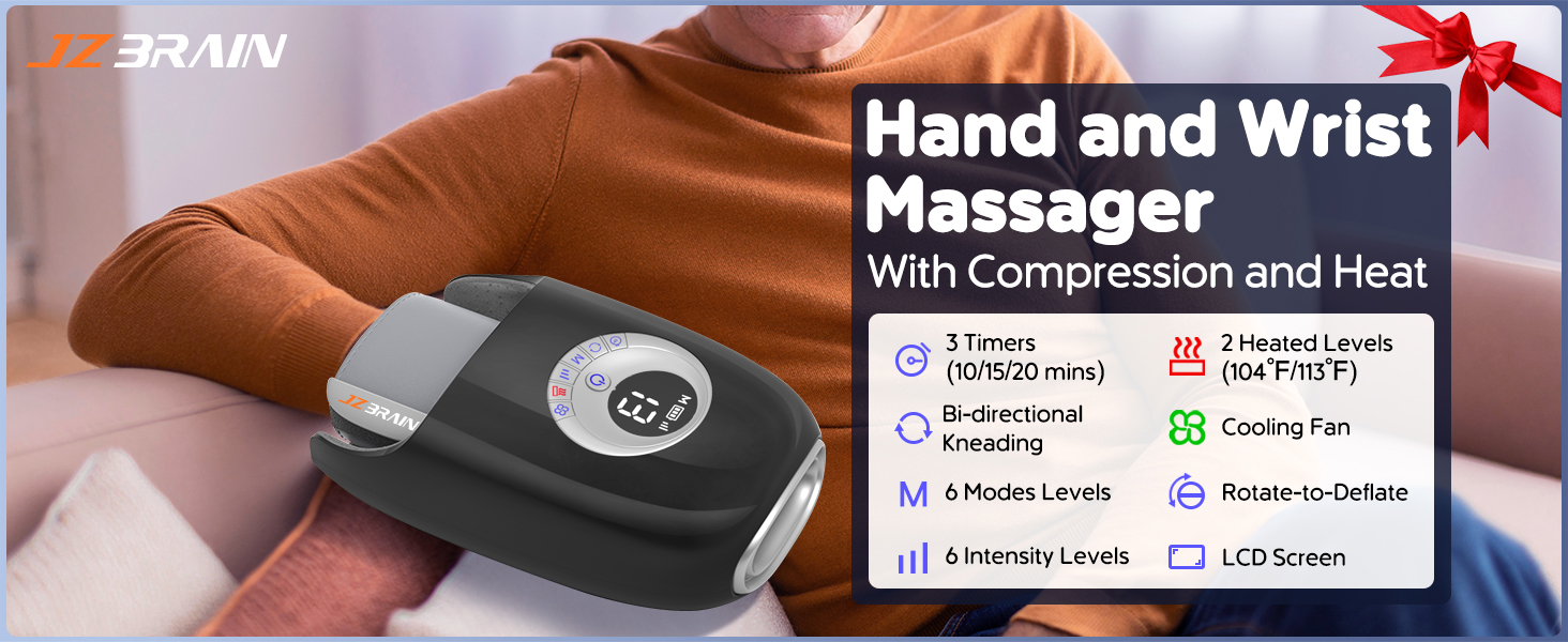 Hand Massager with Heat and Compression