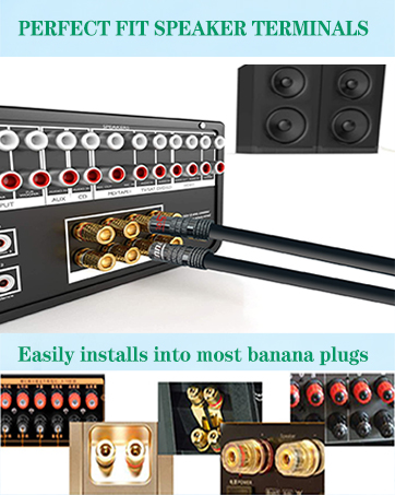 braided speaker cable with banana plugs hifi speaker wire with banana plug ofc cables banana 12gauge
