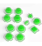 eXtremeRate Replacement Controller ABXY Direction Home Capture + - Jelly Buttons, Two-Tone Green ...