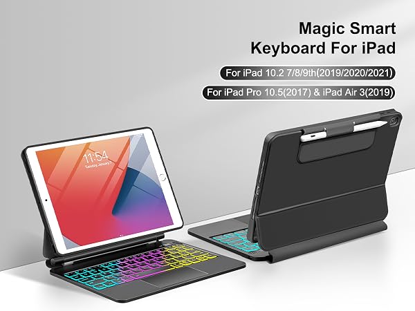 For iPad 9th 8th 7th Generation Magic keyboard