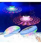 Solar Floating Pool Lights, USB Rechargeable Pool Lights with Remote, 6.7