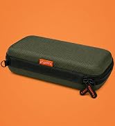Small Hard Shell Portable Carrying Case for Power Bank, Hard Drive, Charger | Olive Green Protect...