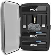BOYALINK Wireless Lavalier Microphones for Android iPhone 15 Type C Smartphone Cameras DSLR, Nois...
