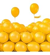 PartyWoo Orange Balloons, 50 pcs 5 Inch Orangey Yellow Balloons, Matte Orange Balloons for Balloo...
