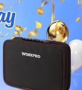 WORKPRO Home Tool Kit, 100 Piece Kitchen Drawer Household Hand Tool Set with Easy Carrying Pouch,...