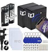 RFID Hidden Cabinet Lock, 2-Pack NFC Supported Invisible Electronic Cabinets Lock Connection RFID...