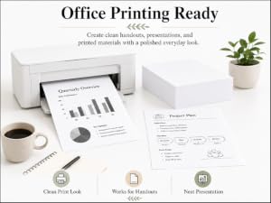 Cardstock printer paper 8.5 x 11 for office handouts, reports and presentations