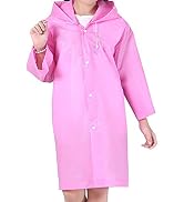 Luckyiren Thicker Reusable Raincoat Rain Poncho Jacket Slicker for Children Boy Girl Kids