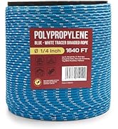 Heavy Duty PP/Polyester/Nylon Rope, Weather-Resistant & Waterproof Rope for Pool, Marine, Camping...
